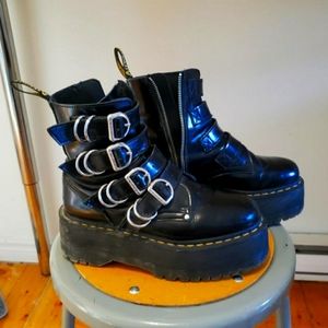 Jadon Max Hardware Leather Platform Boots